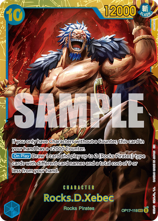 OP17-118 Rocks.D.Xebec Secret Rare from One Piece Card Game OP-17